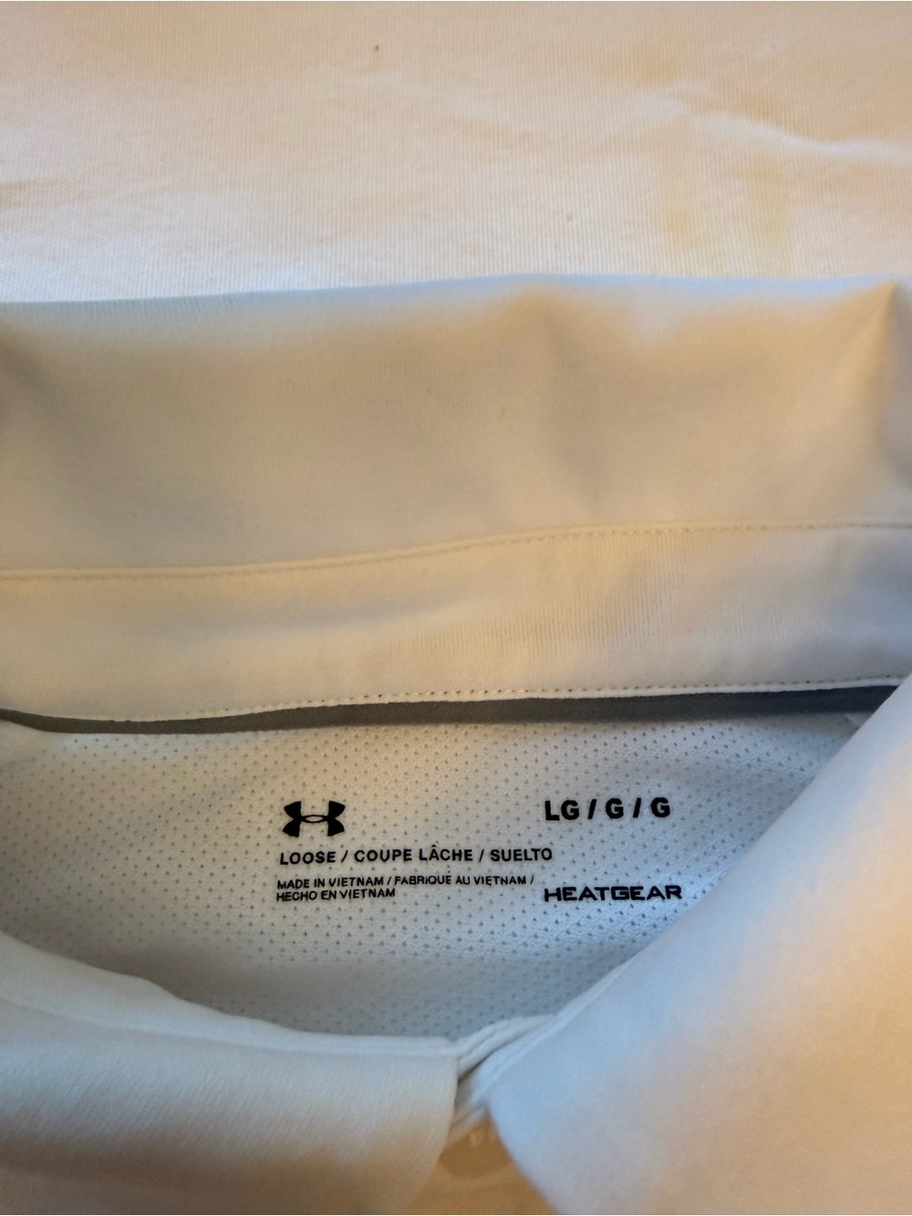 Under Armour Notre Dame White Performance Polo - Picture 2 of 6